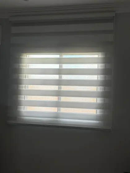 Zebra blind fitted to a Riyadh window
