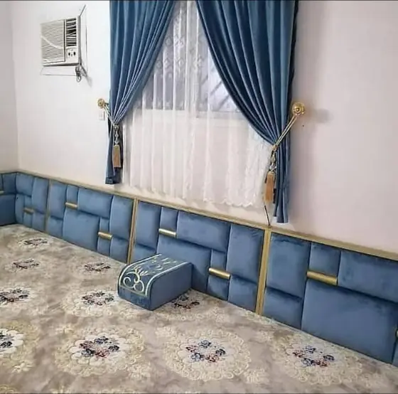 Tied-back curtains with a sheer under-layer