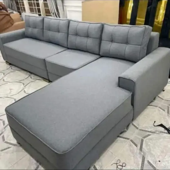 Sofa re-covered with new foam and new fabric